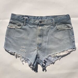 Vintage Lands Boyfriend Fit Cut off Jean Shorts XL